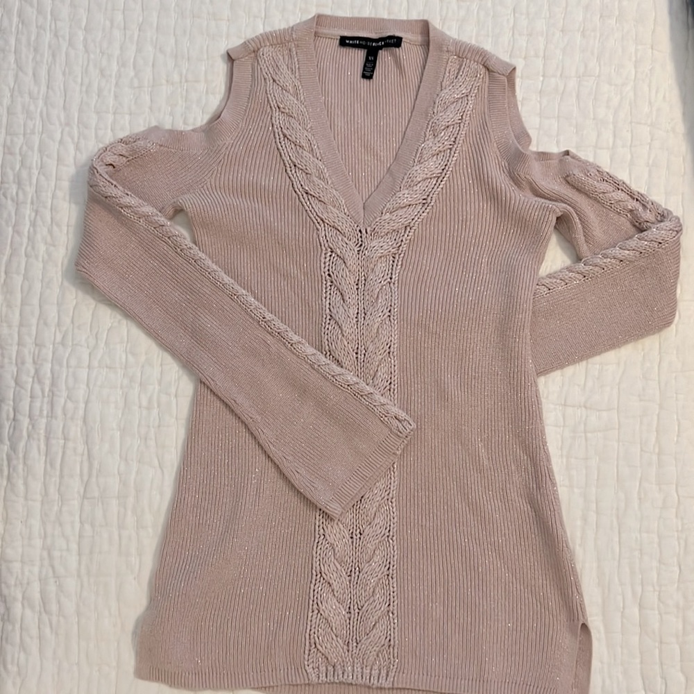 White House Black Market Blush Pink Sweater